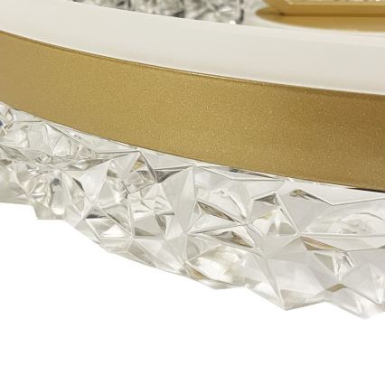 Brilagi - Lámpara de techo LED regulable LED/86W/230V 3000-6500K dorado + control remoto