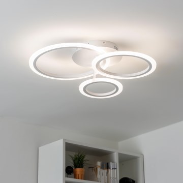 Brilagi - Lámpara de techo LED regulable ORBITS LED/40W/230V 3000-6500K blanco + control remoto
