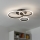 Brilagi - Lámpara de techo LED regulable ORBITS LED/40W/230V 3000-6500K negro + control remoto