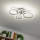 Brilagi - Lámpara de techo LED regulable ORBITS LED/50W/230V 3000-6500K antracita + control remoto