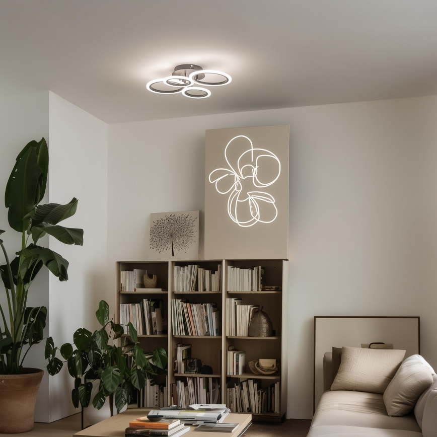 Brilagi - Lámpara de techo LED regulable ORBITS LED/50W/230V 3000-6500K + control remoto