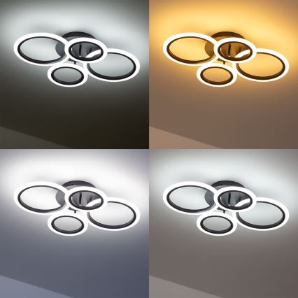 Brilagi - Lámpara de techo LED regulable ORBITS LED/50W/230V 3000-6500K + control remoto