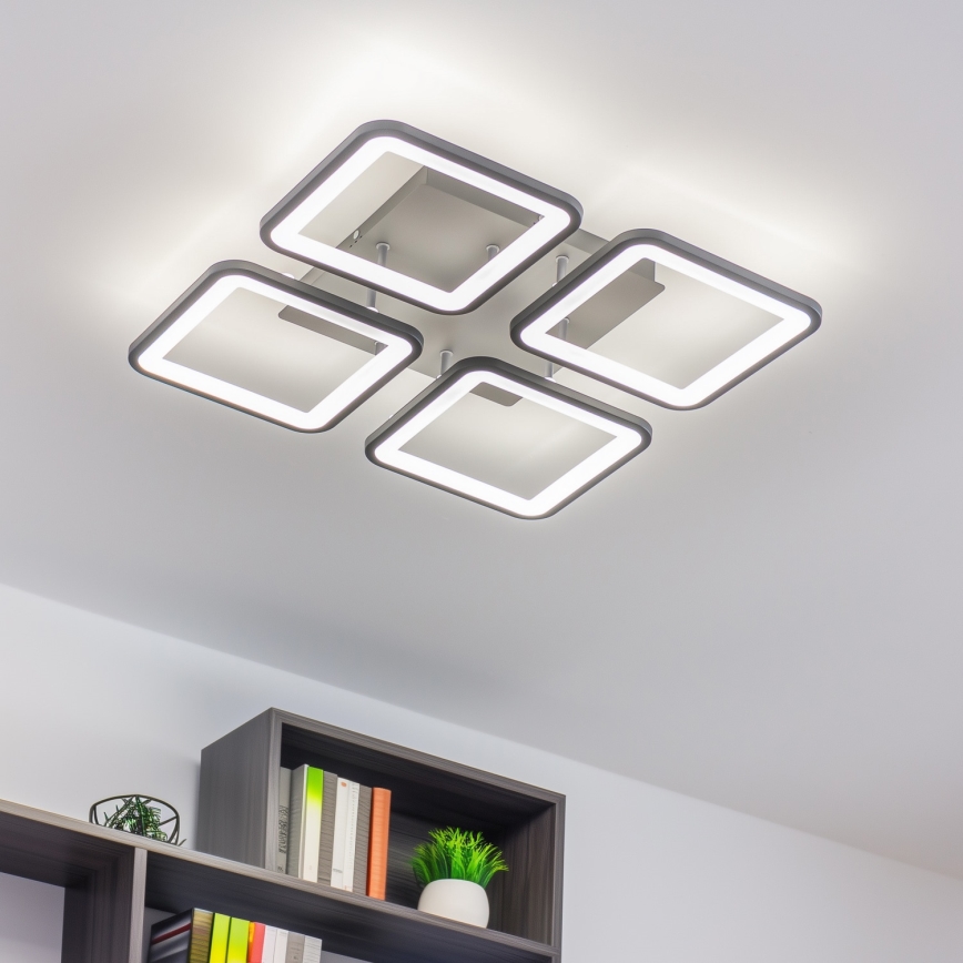 Brilagi - Lámpara de techo LED regulable SQUARED LED/85W/230V 3000-6500K + control remoto