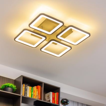 Brilagi - Lámpara de techo LED regulable SQUARED LED/85W/230V 3000-6500K + control remoto