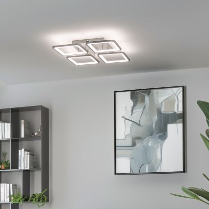 Brilagi - Lámpara de techo LED regulable SQUARED LED/85W/230V 3000-6500K + control remoto