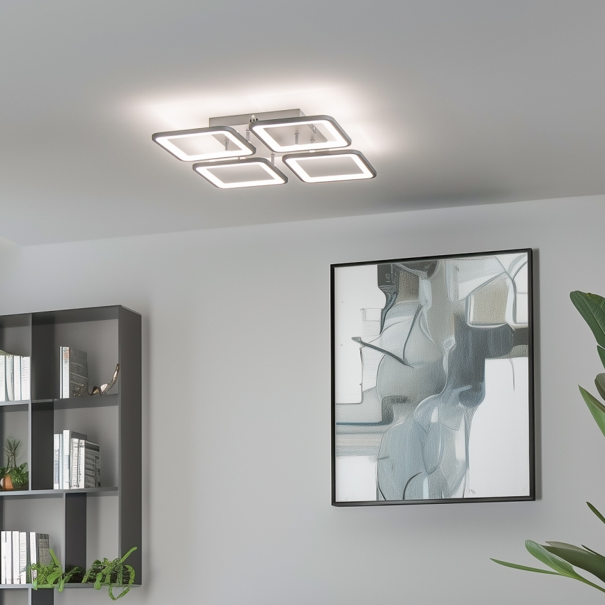 Brilagi - Lámpara de techo LED regulable SQUARED LED/85W/230V 3000-6500K + control remoto