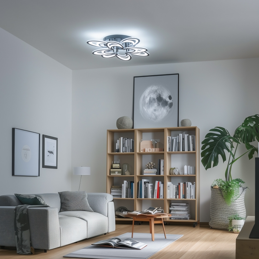 Brilagi - Lámpara de techo LED regulable TWIST LED/125W/230V 3000-6500K + control remoto