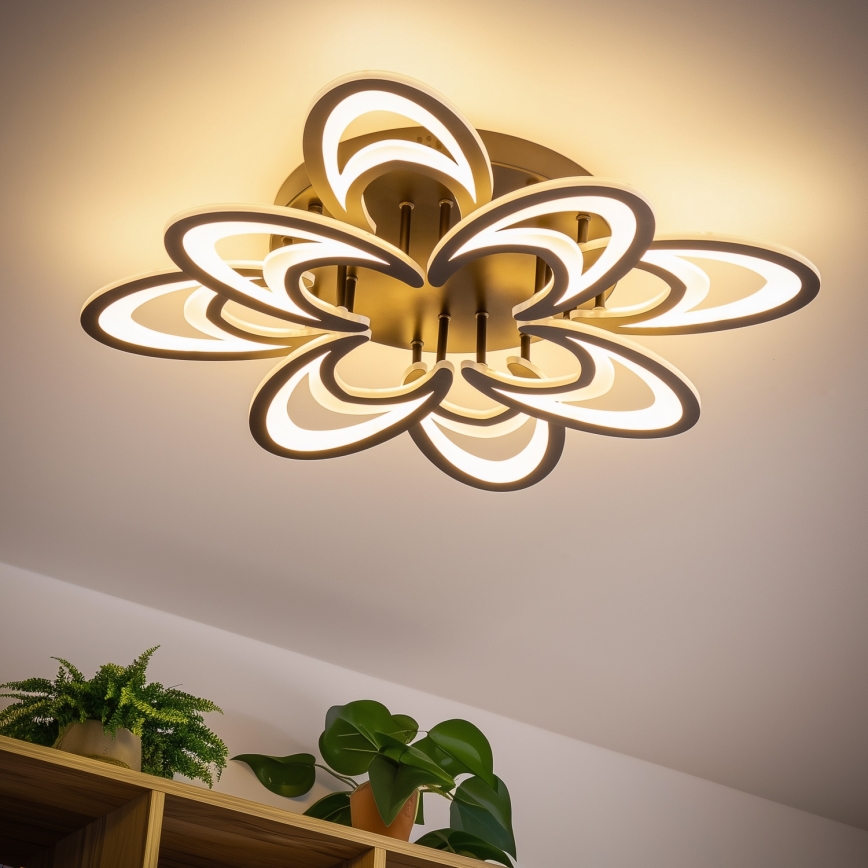 Brilagi - Lámpara de techo LED regulable TWIST LED/125W/230V 3000-6500K + control remoto
