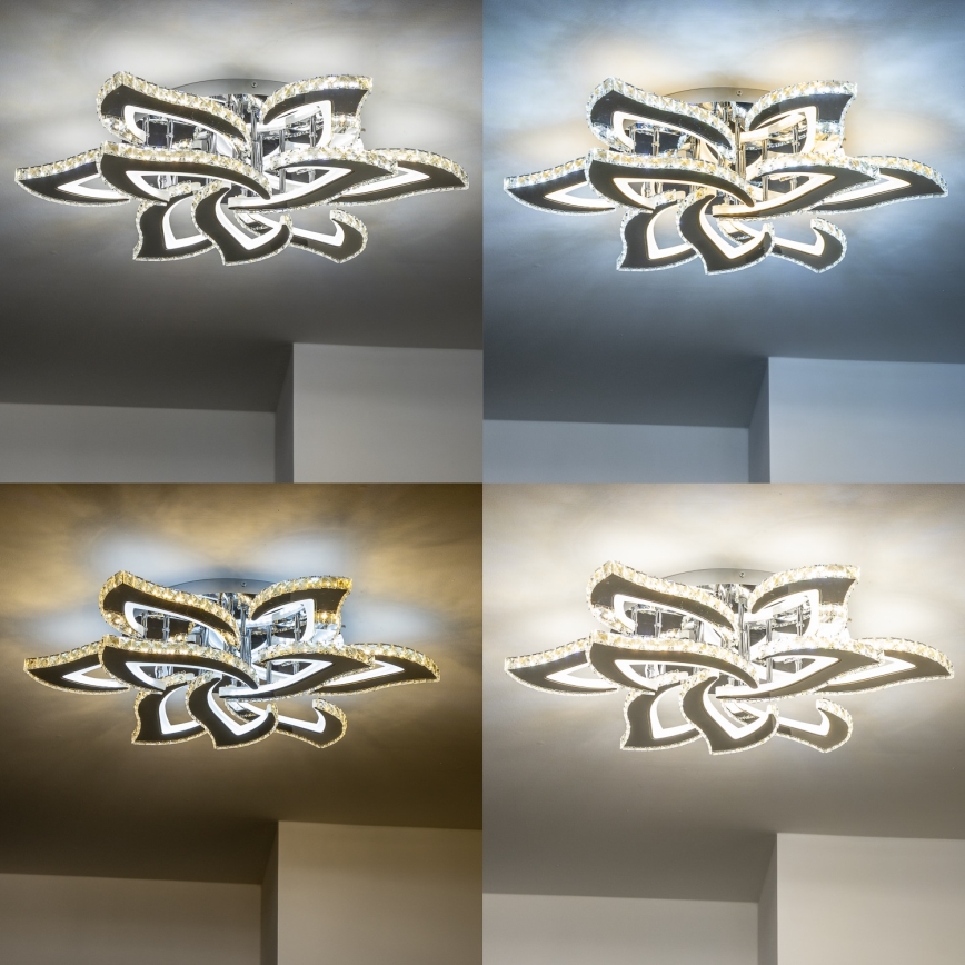 Brilagi - Lámpara de techo LED regulable TWIST LED/180W/230V 3000-6500K + control remoto