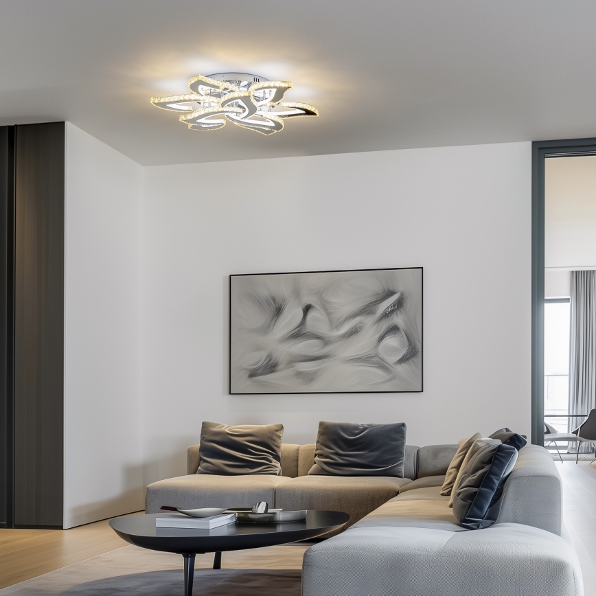 Brilagi - Lámpara de techo LED regulable TWIST LED/180W/230V 3000-6500K + control remoto