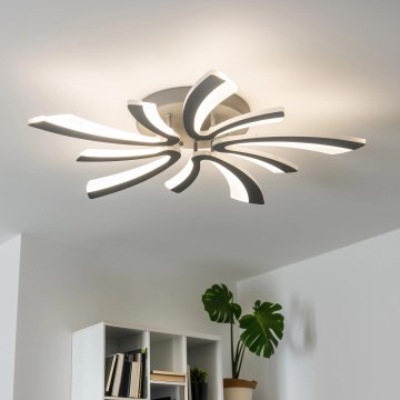 Brilagi - Lámpara de techo LED regulable TWIST LED/55W/230V 3000-6500K antracita + control remoto