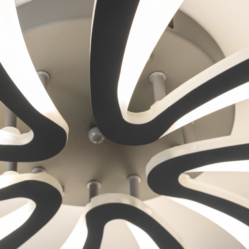 Brilagi - Lámpara de techo LED regulable TWIST LED/55W/230V 3000-6500K antracita + control remoto