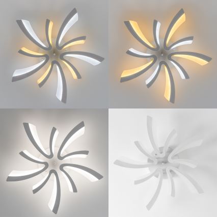 Brilagi - Lámpara de techo LED regulable TWIST LED/55W/230V 3000-6500K blanco + control remoto