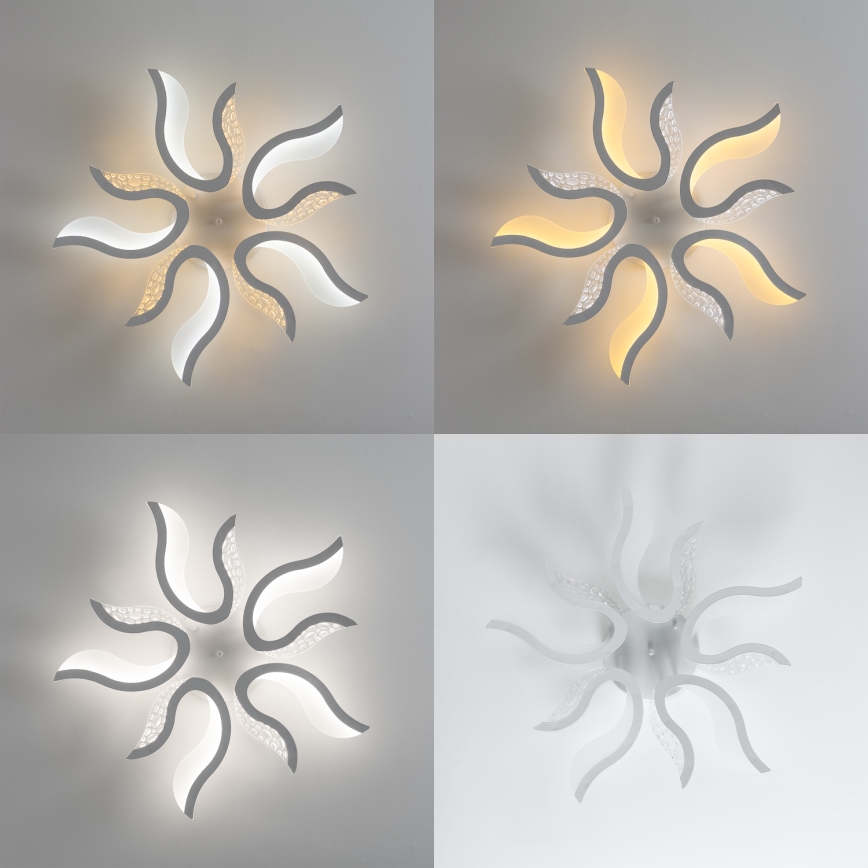 Brilagi - Lámpara de techo LED regulable TWIST LED/65W/230V 3000-6500K blanco + control remoto