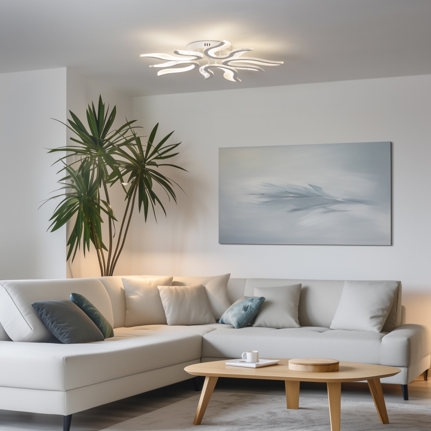 Brilagi - Lámpara de techo LED regulable TWIST LED/65W/230V 3000-6500K blanco + control remoto