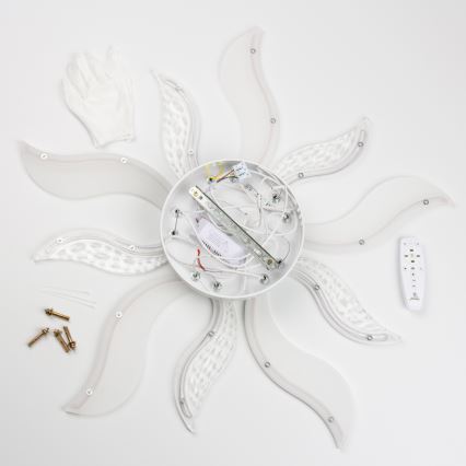 Brilagi - Lámpara de techo LED regulable TWIST LED/65W/230V 3000-6500K blanco + control remoto