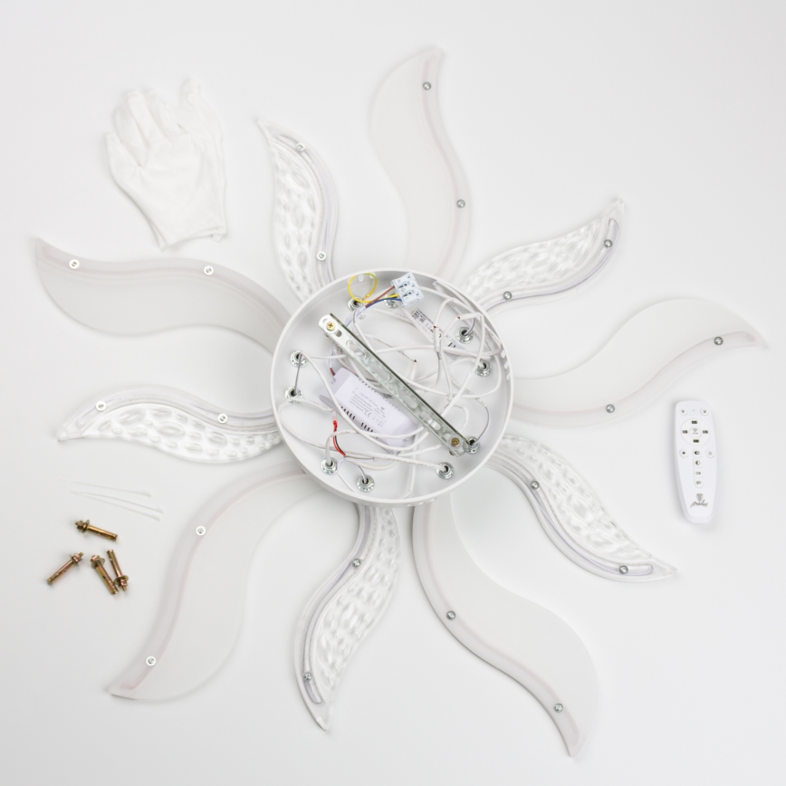 Brilagi - Lámpara de techo LED regulable TWIST LED/65W/230V 3000-6500K blanco + control remoto