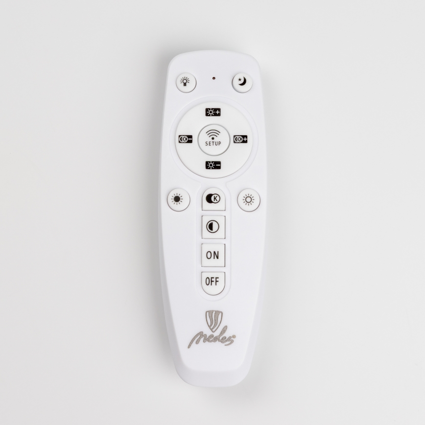 Brilagi - Lámpara de techo LED regulable TWIST LED/65W/230V 3000-6500K negro + control remoto