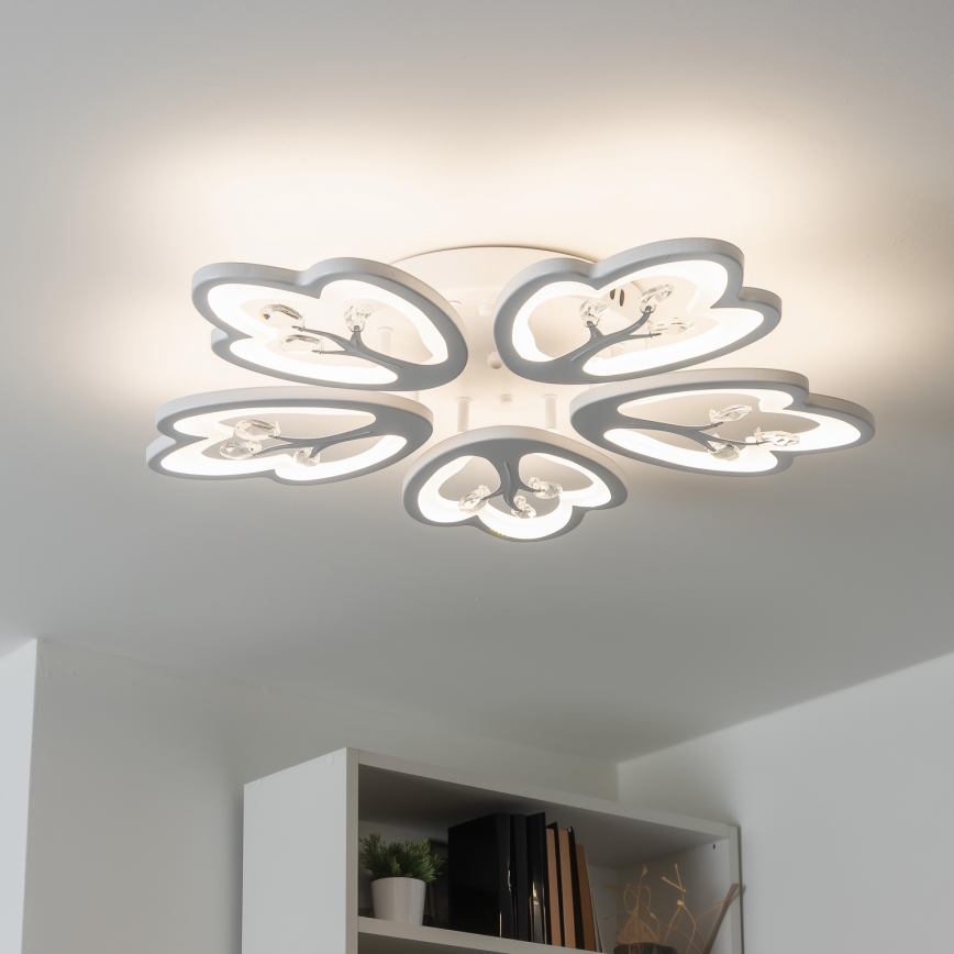 Brilagi - Lámpara de techo LED regulable TWIST LED/80W/230V 3000-6500K blanco + control remoto