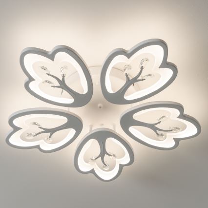 Brilagi - Lámpara de techo LED regulable TWIST LED/80W/230V 3000-6500K blanco + control remoto