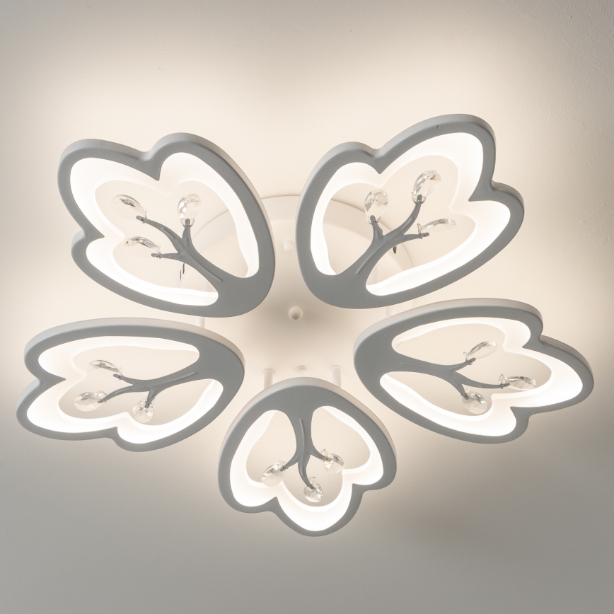 Brilagi - Lámpara de techo LED regulable TWIST LED/80W/230V 3000-6500K blanco + control remoto