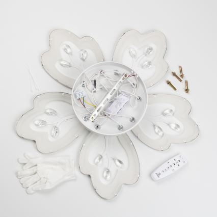 Brilagi - Lámpara de techo LED regulable TWIST LED/80W/230V 3000-6500K blanco + control remoto