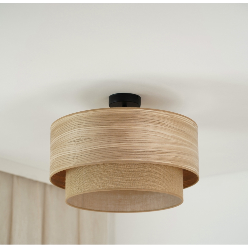 Brilagi - Lámpara de techo MONTANA BOHO 1xE27/15W/230V diá. 45 cm marrón