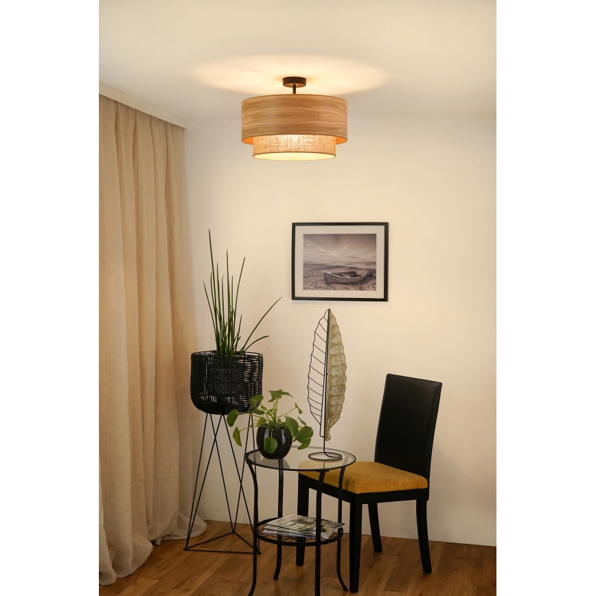 Brilagi - Lámpara de techo MONTANA BOHO 1xE27/15W/230V diá. 45 cm marrón