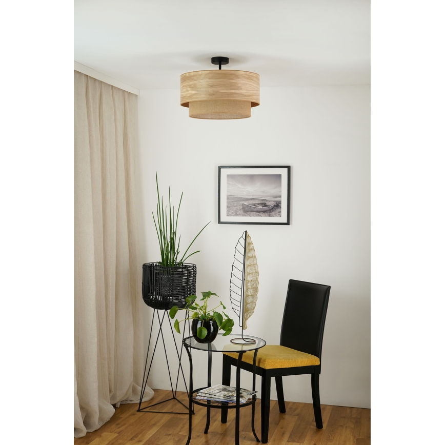 Brilagi - Lámpara de techo MONTANA BOHO 1xE27/15W/230V diá. 45 cm marrón