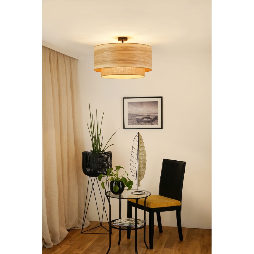 Brilagi - Lámpara de techo MONTANA BOHO 1xE27/15W/230V diá. 60 cm marrón