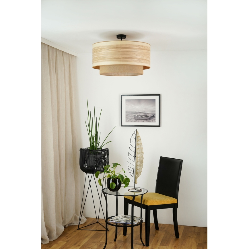 Brilagi - Lámpara de techo MONTANA BOHO 1xE27/15W/230V diá. 60 cm marrón