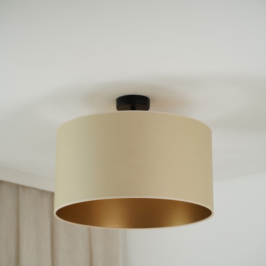 Brilagi - Lámpara de techo OREGON ROLLER VEGE 1xE27/15W/230V diá. 45 cm beige