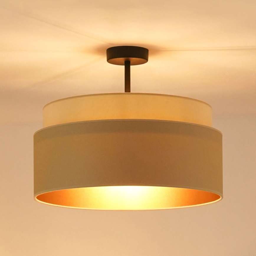 Brilagi - Lámpara de techo OREGON VEGE 1xE27/15W/230V diá. 45 cm beige