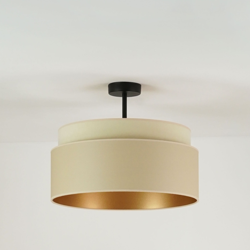 Brilagi - Lámpara de techo OREGON VEGE 1xE27/15W/230V diá. 45 cm beige