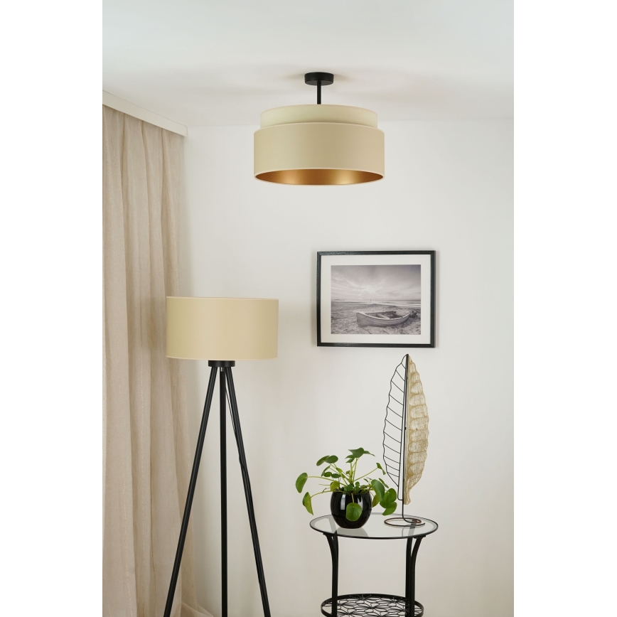 Brilagi - Lámpara de techo OREGON VEGE 1xE27/15W/230V diá. 45 cm beige