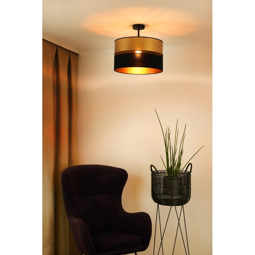 Brilagi - Lámpara de techo ROYAL 1xE27/15W/230V diá. 40 cm negro/dorado