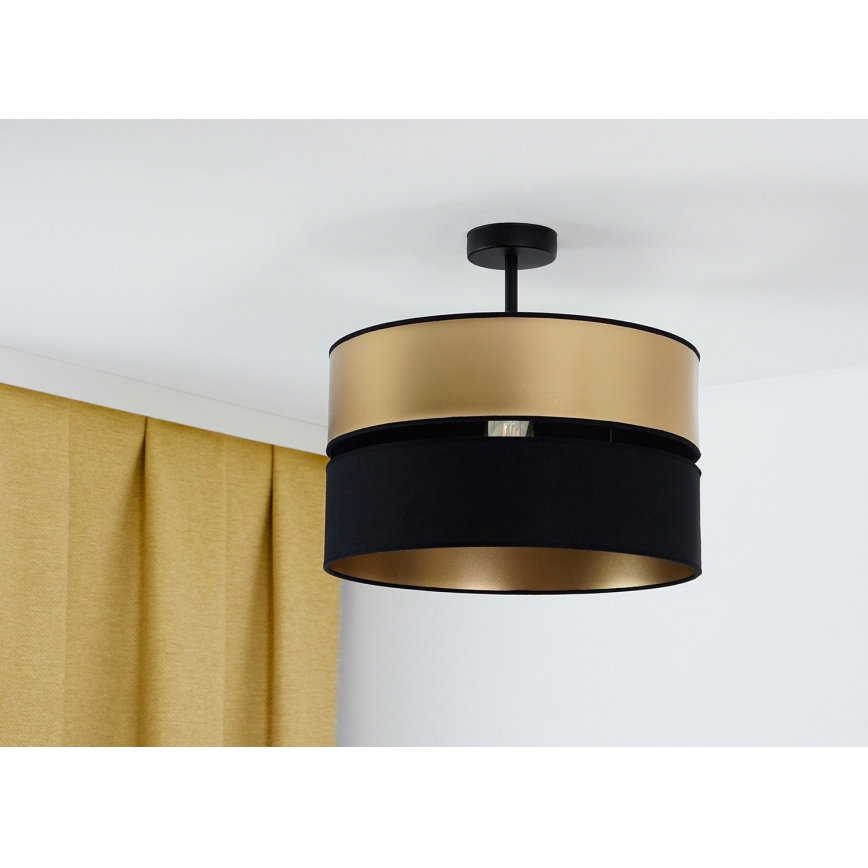 Brilagi - Lámpara de techo ROYAL 1xE27/15W/230V diá. 40 cm negro/dorado