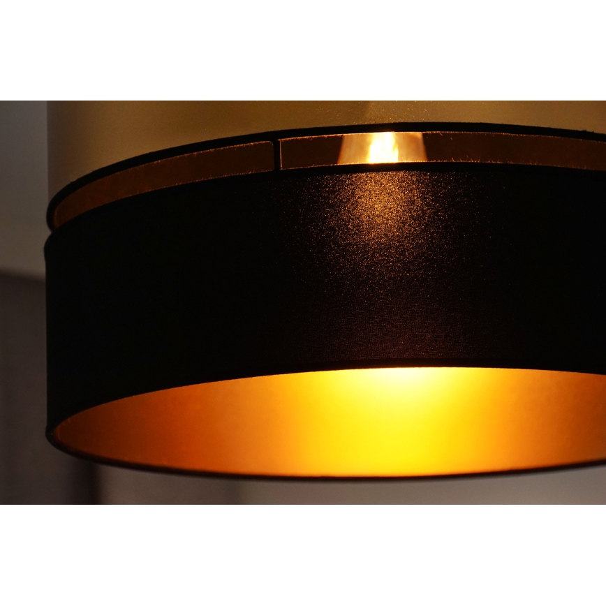 Brilagi - Lámpara de techo ROYAL 1xE27/15W/230V diá. 40 cm negro/dorado