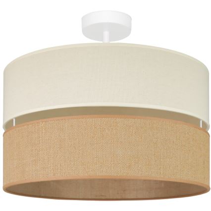 Brilagi - Lámpara de techo ROYAL YUTE 1xE27/15W/230V diá. 40 cm beige/color crema