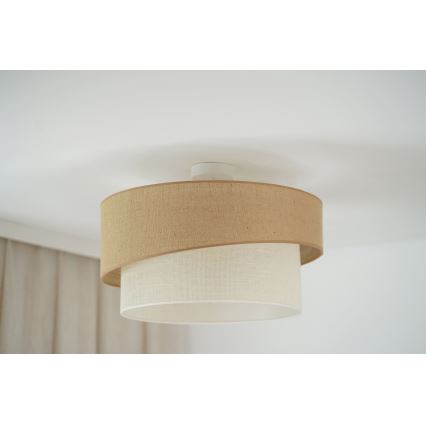 Brilagi - Lámpara de techo SHINE 1xE27/15W/230V diá. 50 cm beige/color crema