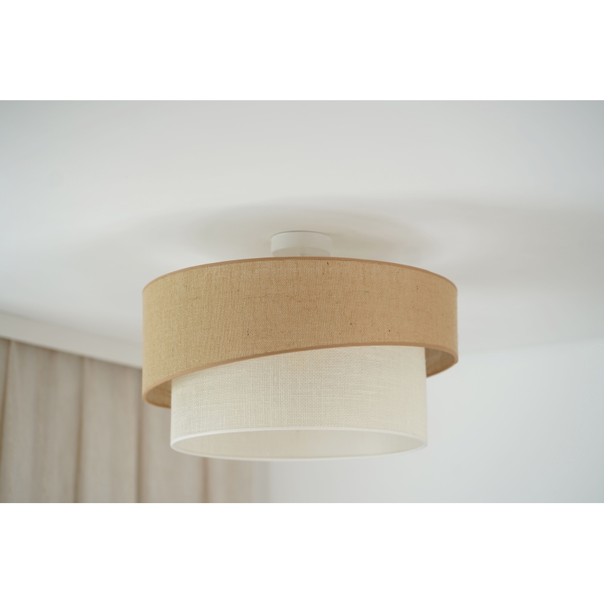 Brilagi - Lámpara de techo SHINE 1xE27/15W/230V diá. 50 cm beige/color crema