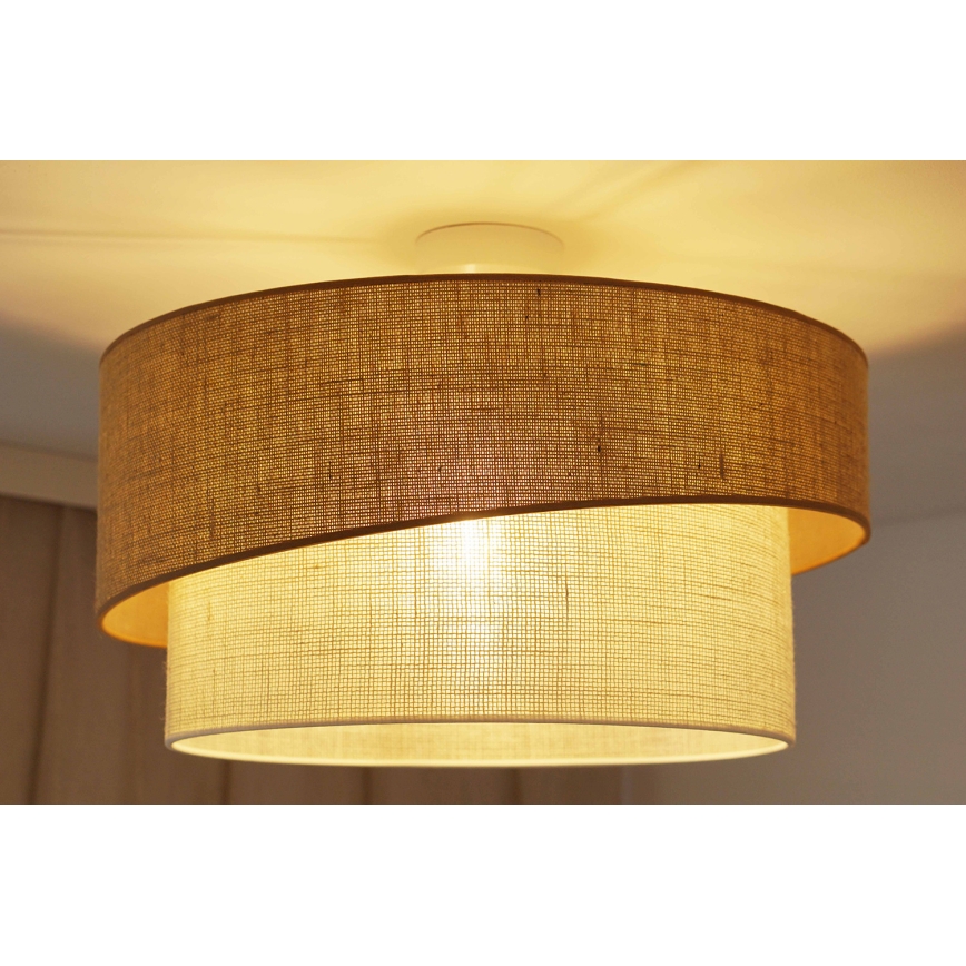 Brilagi - Lámpara de techo SHINE 1xE27/15W/230V diá. 50 cm beige/color crema