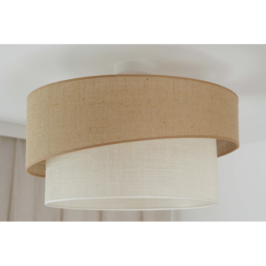 Brilagi - Lámpara de techo SHINE 1xE27/15W/230V diá. 50 cm beige/color crema