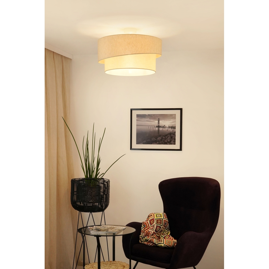 Brilagi - Lámpara de techo SHINE 1xE27/15W/230V diá. 50 cm color crema