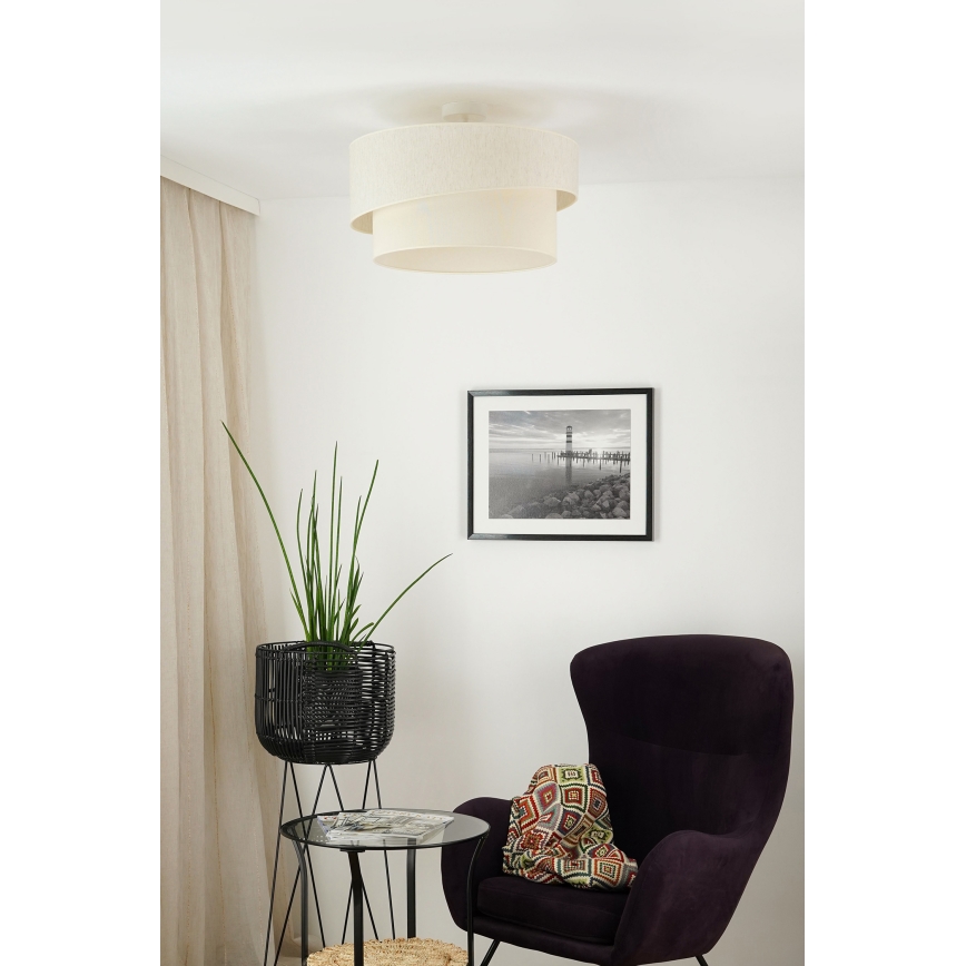 Brilagi - Lámpara de techo SHINE 1xE27/15W/230V diá. 50 cm color crema