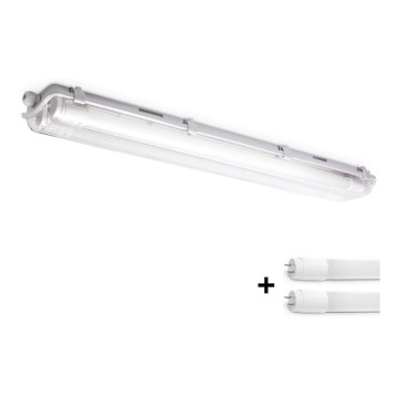 Brilagi - Lámpara fluorescente LED de alta potencia OPTIMA T8 2xG13/9W/230V 4000K IP65 67,5 cm