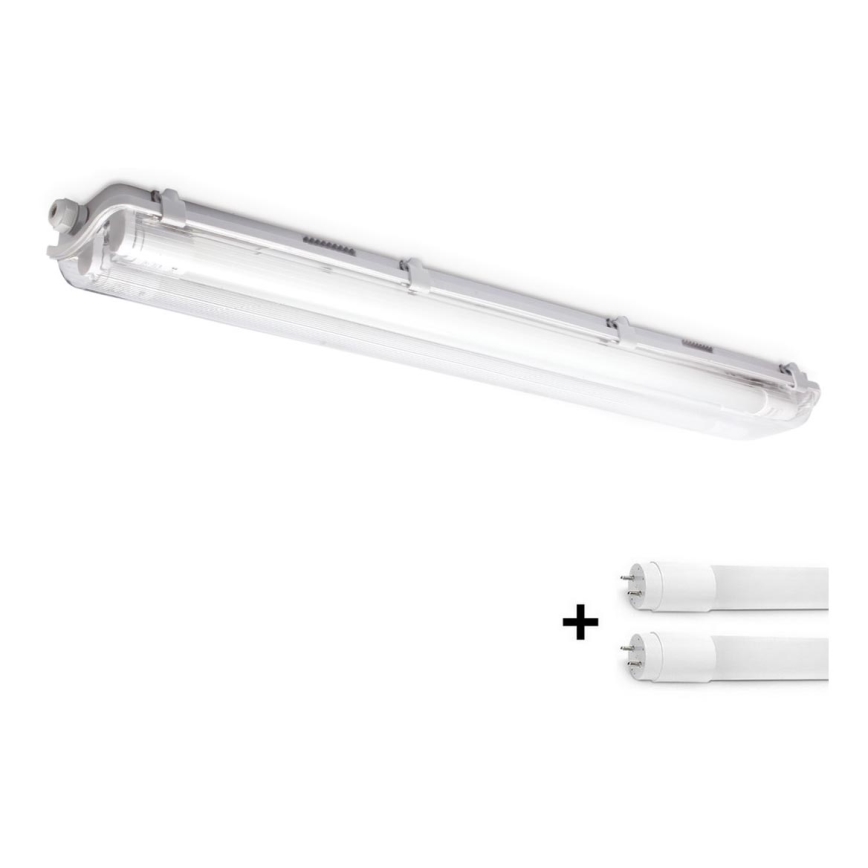 Brilagi - Lámpara fluorescente LED de alta potencia OPTIMA T8 2xG13/9W/230V 4000K IP65 67,5 cm