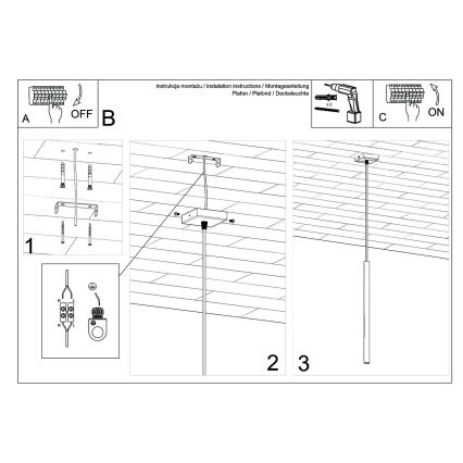 Brilagi -  Lámpara LED colgante DRIFA 1xG9/4W/230V negro