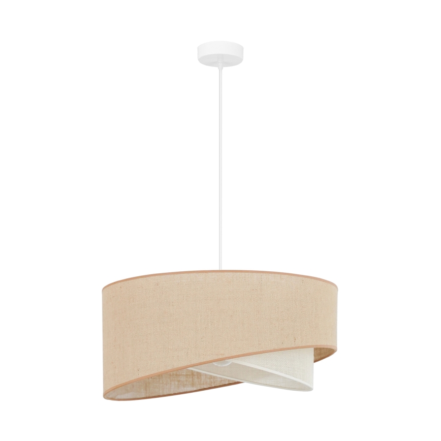 Brilagi - Lámpara LED colgante LYRA 1xE27/15W/230V beige/color crema