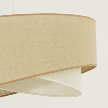 Brilagi - Lámpara LED colgante LYRA 1xE27/15W/230V beige/color crema